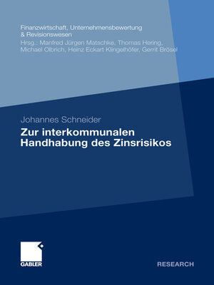 cover image of Zur interkommunalen Handhabung des Zinsrisikos